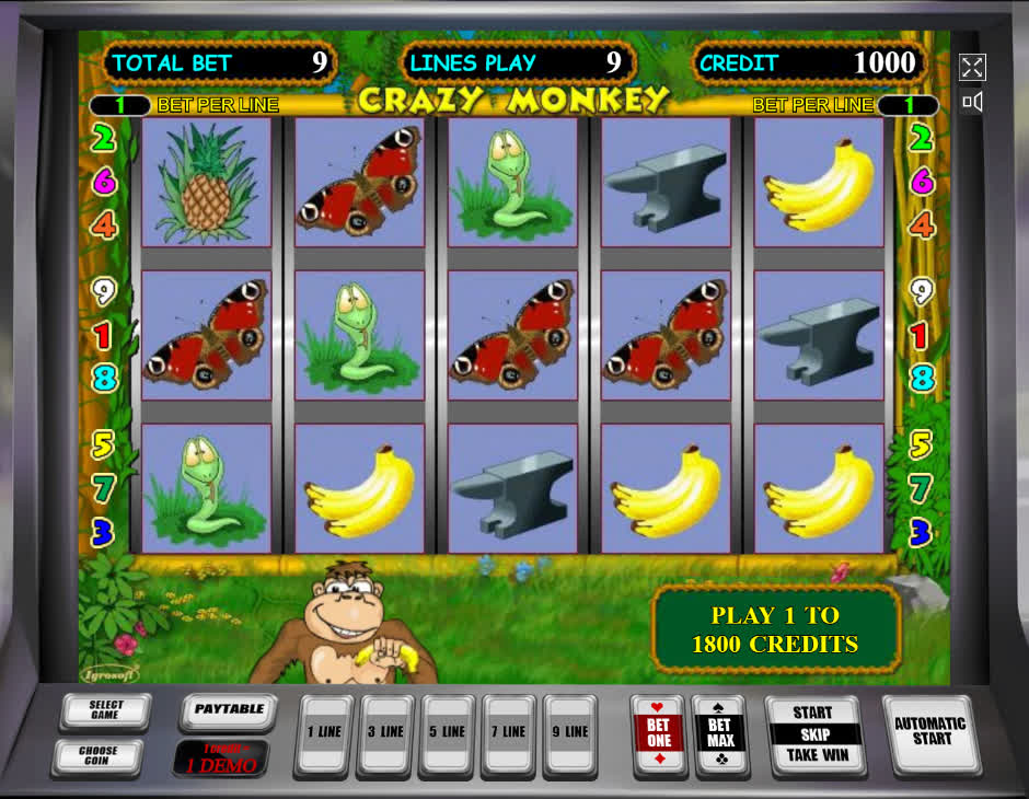 Игровой автомат Сrazy monkey
