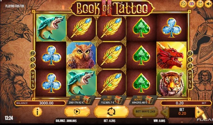 Игровой автомат Book of Tattoo 2